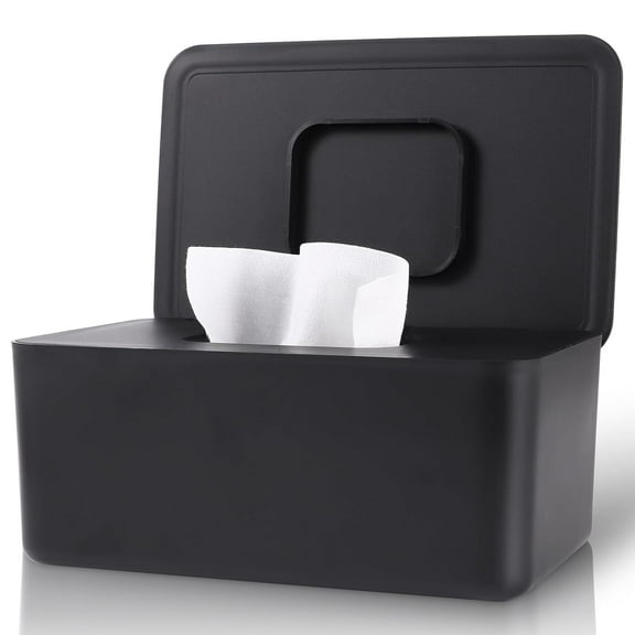 Wet Wipes Storage Box,Tissue Box Cover,Tissue Box Cover Rectangle,Facial Tissue Boxes,Baby Wipes Dispenser Holder,Reusable Dustproof Bathroom Wipe Container,With Lid For Home Office