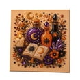 thumbnail image 5 of Fall Diamond Art, Halloween Witch Crucible Pearl Art DIY Kit, Spooky Cute 3D Diamond Painting Crafts for Adults, DIY Fall Home Decor Wall Art, Beginner DIY Seasonal Party Gift, 7.87in, 5 of 5