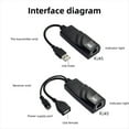 thumbnail image 3 of 100m USB 2.0 Extender Over Cat5e / Cat6 Cable, 328ft  USB Extension Kit for Printer Webcam HDD, Plug and Play, 3 of 7