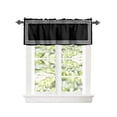 thumbnail image 2 of Kitchen Cafe Valance Curtain for Small Windows,Greek Art Inspired Rod Pocket Short Valances Abstract Monochrome Black White Window Treatment Panel for Living Room/Bedroom/Bathroom,42x18in, 2 of 9