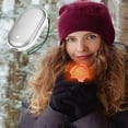 thumbnail image 2 of 3Pcs Hand Warmers Rechargeable,Electric Hand Warmer,Reusable Portable Pocket Heater USB Handwarmers,Gifts for Men,Women,Indoor,Outdoor,Hiking,Skiing,Camping,If You Love Him/Her,Warm Him/Her Up, 2 of 7