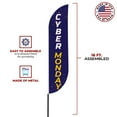 thumbnail image 5 of Cyberr Monday Feather flag Pole Mountfor Outdoor by DreamController | 15 FEET Long Polyester Outdoor Banner Flag Pole Kit for Easy Hang | HD Print Swooper Flag Pole Stand for Cyberr Monday| Made in U, 5 of 7