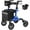 Blue, variant on Walkers for Seniors, Rollator Walker with Seat, 8" Rubber Wheels All Terrain Rollator Walker with Backrest, Aluminum Walkers Built-in Cable, Foldable and Adjustable Height for Seniors, Purple