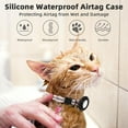 thumbnail image 6 of Airtag Cat Collar, Air tag Cat Collar with Bell and Safety Buckle in 3/8" Width, Reflective Collar with Waterproof Airtag Holder Compatible with Apple Airtag for Cat Dog Kitten Puppy, 6 of 7