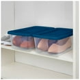 thumbnail image 6 of Sterilite 6 Qt Storage Boxes, Clear Plastic Containers with Snap Lids, Set of 60, Blue, 6 of 6