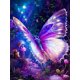 thumbnail image 1 of DIY Diamond Art Painting Flower Butterfly Fantasy Full Square/Round Embroidery Mosaic Rose Cross Stitch New Arrivals X1030Round 50X50cm Gao Jinjia LED, 1 of 2