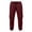 #Wine, variant on Loose Cargo Pants For Men Plain Elastic Waist Drawstring Multi-Pocket Hiking Pants Casual Outdoors Khaki M