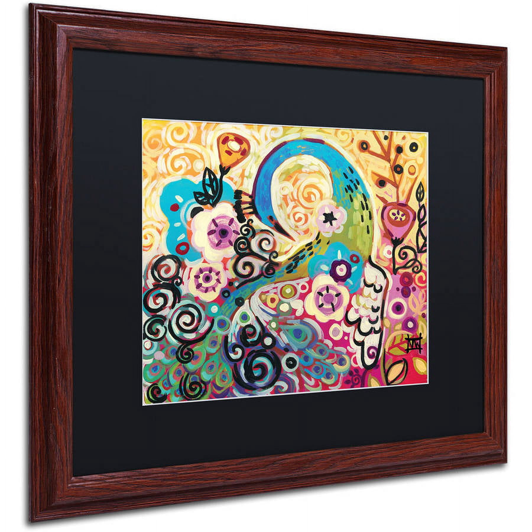 Trademark Fine Art "46" Canvas Art by Natasha Wescoat, Black Matte, Wood Frame
