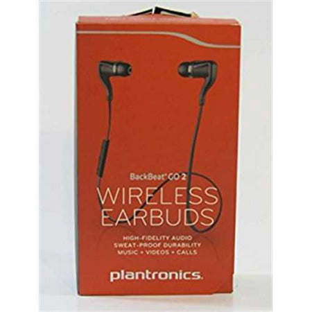 Refurbished Plantronics BackBeat Go 2 Wireless Hi-Fi Earbud Headphones 
