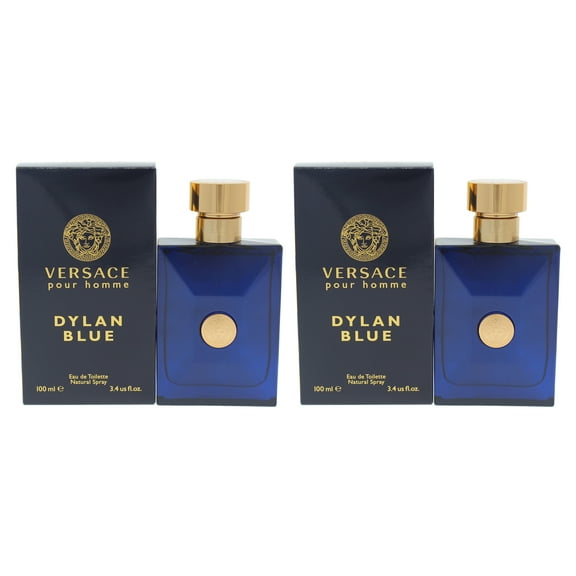 Versace Dylan Blue - Pack of 2 - 3.4 oz EDT Cologne Spray