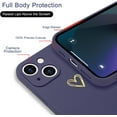thumbnail image 3 of 9 DIGITAL Wireless Charging Silicone Protective Cell Phone Case for Apple iPhone 13, Deep Purple, 3 of 14