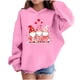 thumbnail image 1 of Sudadera con capucha y estampado de corazón de San Valentín, sudadera de manga larga para niños y niñas, chaqueta para niñas de talla mediana y grande., 1 of 7