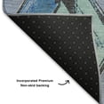 thumbnail image 5 of Addison Rugs Mayfield Premium Machine Washable Transitional Geometric Denim Runner Rug, 2'3" x 7'6", 5 of 6