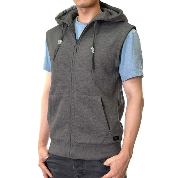 DailyWear DailyWear Mens Casual Lightweight Sleeveless Zipup Vest