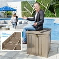 thumbnail image 7 of 50 Gallon Resin Deck Box, Lockable Patio Outdoor Storage Box for Furniture, Garden Tools and Tools Storage, Waterproof Outside Storage Boxes, 7 of 7