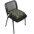 thumbnail image 1 of Dznils Asiento Booster para Mesa de Comedor, con Hebillas de Seguridad, Fondo Antideslizante, Dinosaurio Negro, 1 of 10