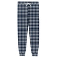 thumbnail image 6 of gzxflxpge Men's Casual Plaid Pants Comfortable Soft Drawstring Elastic Waist Pajama Pants Trendy Loose Fit Sweatpants with Pockets Blue S, 6 of 7