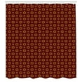 thumbnail image 3 of Ambesonne Abstract Shower Curtain, Dotted Flowers Pattern, 69"Wx70"L, Maroon Pale Brown, 3 of 3
