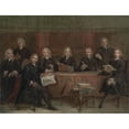 thumbnail image 2 of Joseph Highmore 18x15 Gold Ornate Wood Frame and Double Matted Museum Art Print Titled - Study for a Group Portrait (1729 - 1730), 2 of 4