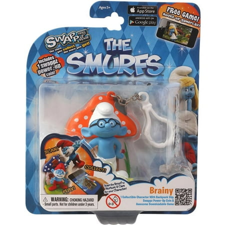 Smurfs 1pk W/pwrup Coin Brainy Smurf