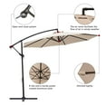 thumbnail image 5 of JEAREY 10ft Offset Hanging Outdoor Cantilever Patio Umbrella for Garden, Beige, 5 of 6