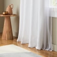 thumbnail image 6 of TOWN & COUNTRY LUXE Oslo Double Layer Indoor Curtains, Room Darkening and Sheer, Grommet Top, Energy Efficient, 2-Pack Set, 52"x96", White, 6 of 12