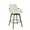 Beige, variant on Dayalane Modern Swivel Counter Stools Set of 4, 26" Upholstered Bar Stools with Backrest for Kitchen Island, Mid Century Counter Height Barstools with Wood Legs for Home Bar Dining Room Bistro, Beige