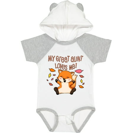 

Inktastic My Great Aunt Loves Me!- Cute Baby Fox Gift Baby Boy or Baby Girl Bodysuit