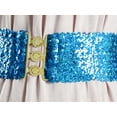 thumbnail image 6 of Women's Sparkly Glitter Sequin Wide Stretch Elastic Belt Accessory, 6 of 6