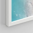 thumbnail image 5 of PixonSign Framed Wall Art Vibrant Blue Tropical Island Ocean Prints, Set of 4 Wave Beach Shore Wall Decor Arts, Wall Décor, Adhesive Canvas Poster, Modern Home Artwork - 11"x14" White, 5 of 5