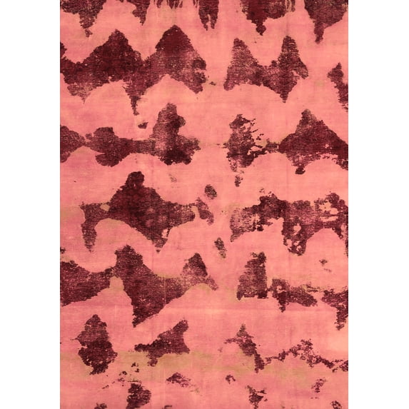 Ahgly Company Indoor Rectangle Abstract Brown Modern Area Rugs, 2' x 4'