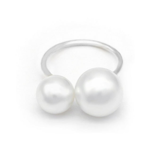 Qarigey Aleación anillo dedos colgante joyería de moda de larga duración multiusos exquisito boda suministros fiesta regalo plata Type1 NO1