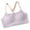 Light Purple, variant on Girls Student Bra Padded Yoga Vest Training Bras Youth Developed Comfy Camisole Seamless Yoga Vest