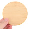thumbnail image 3 of Miangastore Kitchen Coaster Bamboo Grain Heat Insulation 6 Coasters 4.3x4.3in, 3 of 8
