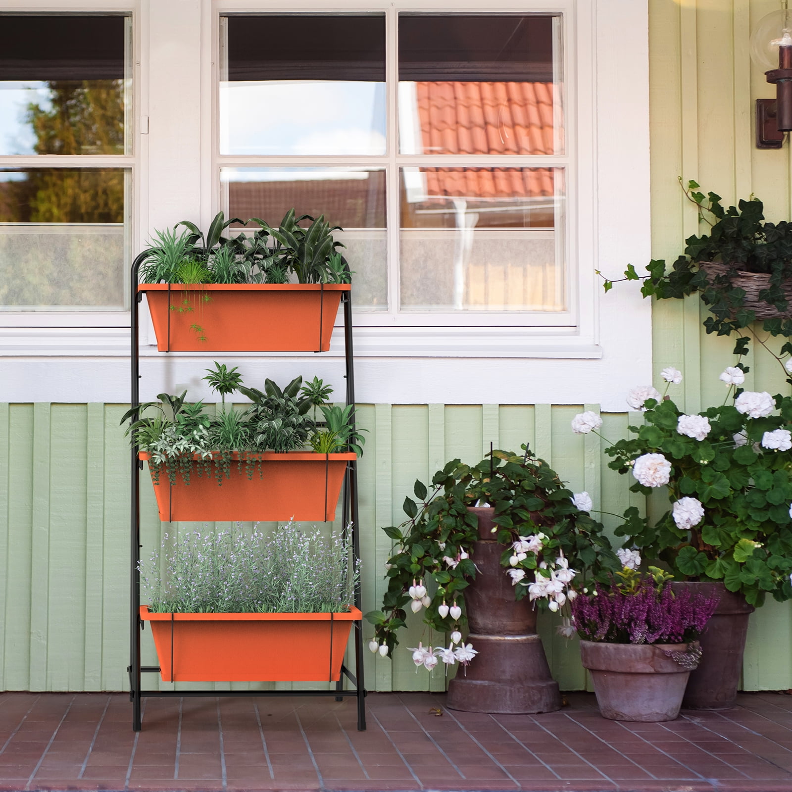 3-Tier Raised Garden Bed, Vertical Garden Planters for Indoor/Outdoor Vegetables, Flowers