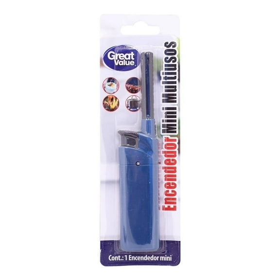 Mini Encendedor Great Value Multiusos Azul