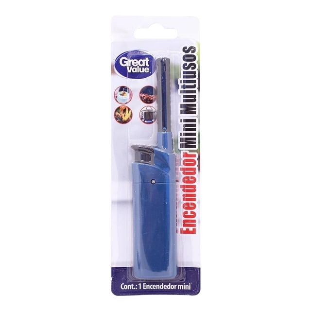 Mini Encendedor Great Value Multiusos Azul
