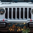 thumbnail image 5 of License Plate, Nighttime Pagoda Scenery Decorative Front,Personalized Stainless Steel License Plate Cover For Men Women,12.2" X 6.2", 5 of 6