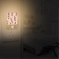 thumbnail image 2 of Yayeee 2-Pack Plug in LED Night Lights with Light Sensors Motion Detectors, Lavender Pattern, 2 of 7