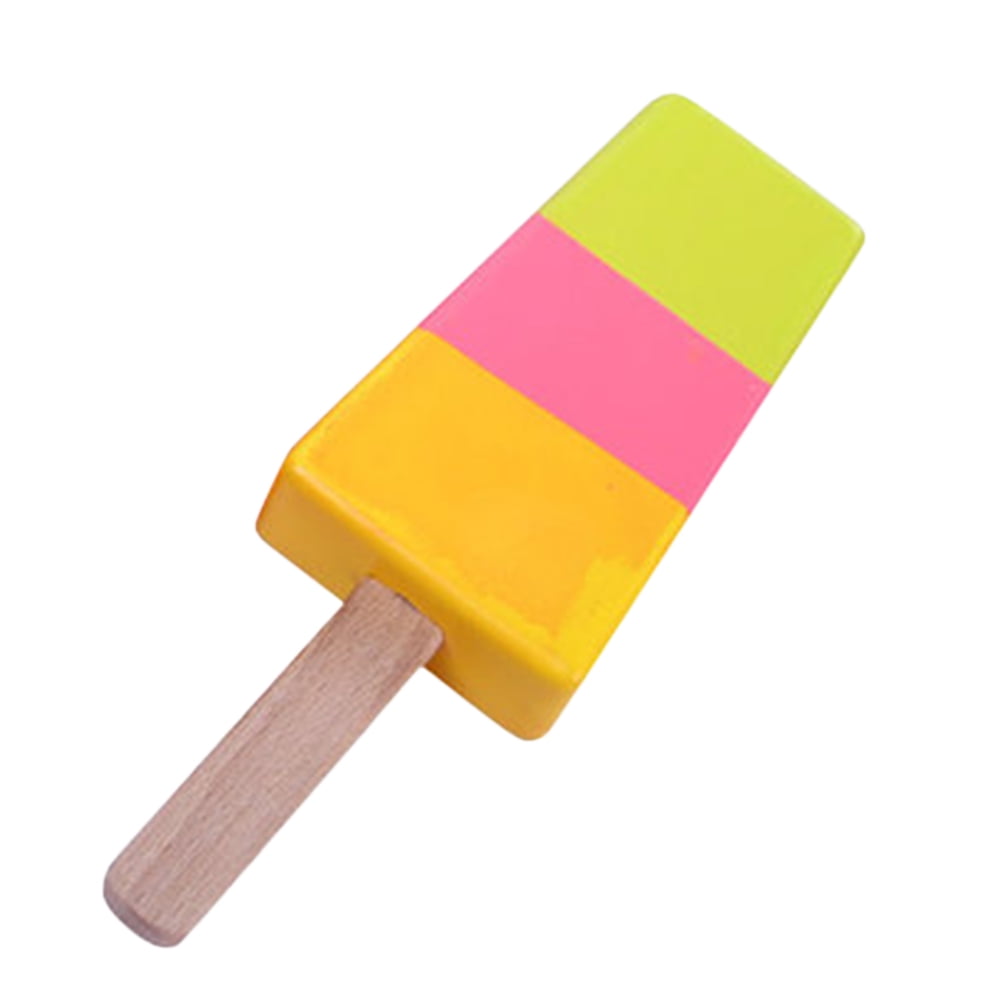 Childrens Wooden Play Pretend Food Popsicle Wood Play Food Ice Cream