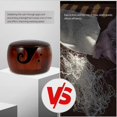 thumbnail image 5 of Wooden Yarn Bowl,Knitting Yarn Holder,Pine Crochet Bowl Holder with Lid and Carved Holes,Round Yarn Bowls for Crocheting,Wooden Weaving Thread Bowl,5.9x5.9x3in Yarn Storage Bowl for DIY Crafts, 5 of 5