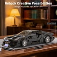 thumbnail image 2 of Voiture Noire Speed Champion Technik Car Building Set & Acrylic Display Case, MOC Classic Race Cars,Creative Cool Vehicles Model Toys(411Pcs), 2 of 5
