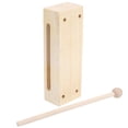 thumbnail image 1 of Juguete de percusión de madera, bloque de percusión de madera con bloque de madera, instrumento de ritmo, diseño de próxima generación, 1 of 8