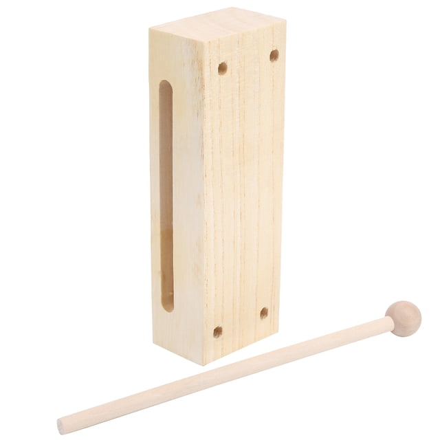 Juguete de percusión de madera, bloque de percusión de madera con bloque de madera, instrumento de ritmo, diseño de próxima generación