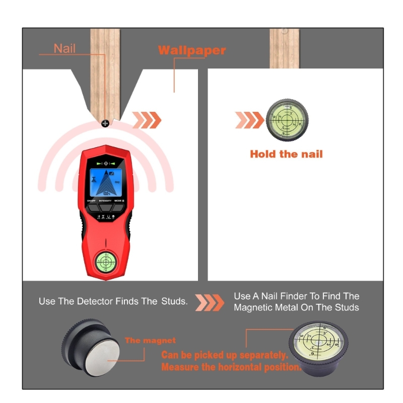 Handheld Wall Scanners Wall Beam Finders for Wood Metal Electrical Wire Detection