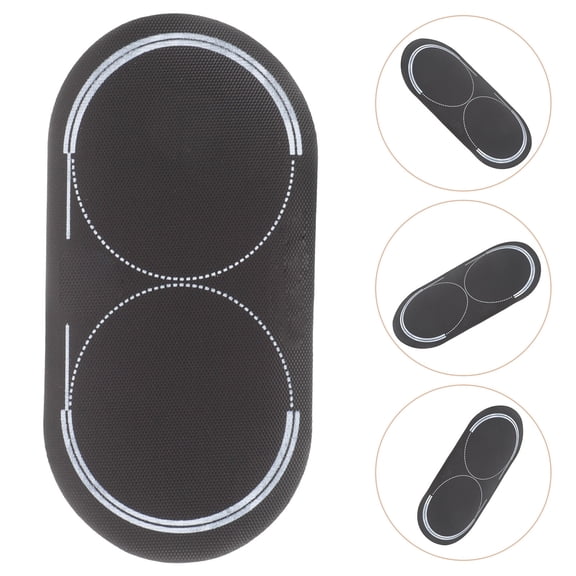 Amosfun Double Pedal Drum Protector Patch Black Washable Drum Set Replacement Part