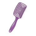 thumbnail image 2 of Herramienta de peinado para el hogar, cepillo de pelo profesional con ventilación para cabello seco y húmedo grueso Violeta Yuyangstore Cepillo desenredante, 2 of 8