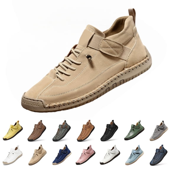 longantii Orthopedic Casual Shoes for Women Arch Support Non Slip Slip on Running Shoes Breathable Mesh Stretch Volleyball Shoes Comfort 2026 New Foam Shoes Beige