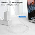 thumbnail image 4 of USB Type-C Compatible with Magnetic 2 T-Shape Magnetic Charging Cable Compatible with MacBook Air Pro 2012-2017 A1466 A1465 A1502 A1398 Laptop Power Charger Cord 6ft, 4 of 9