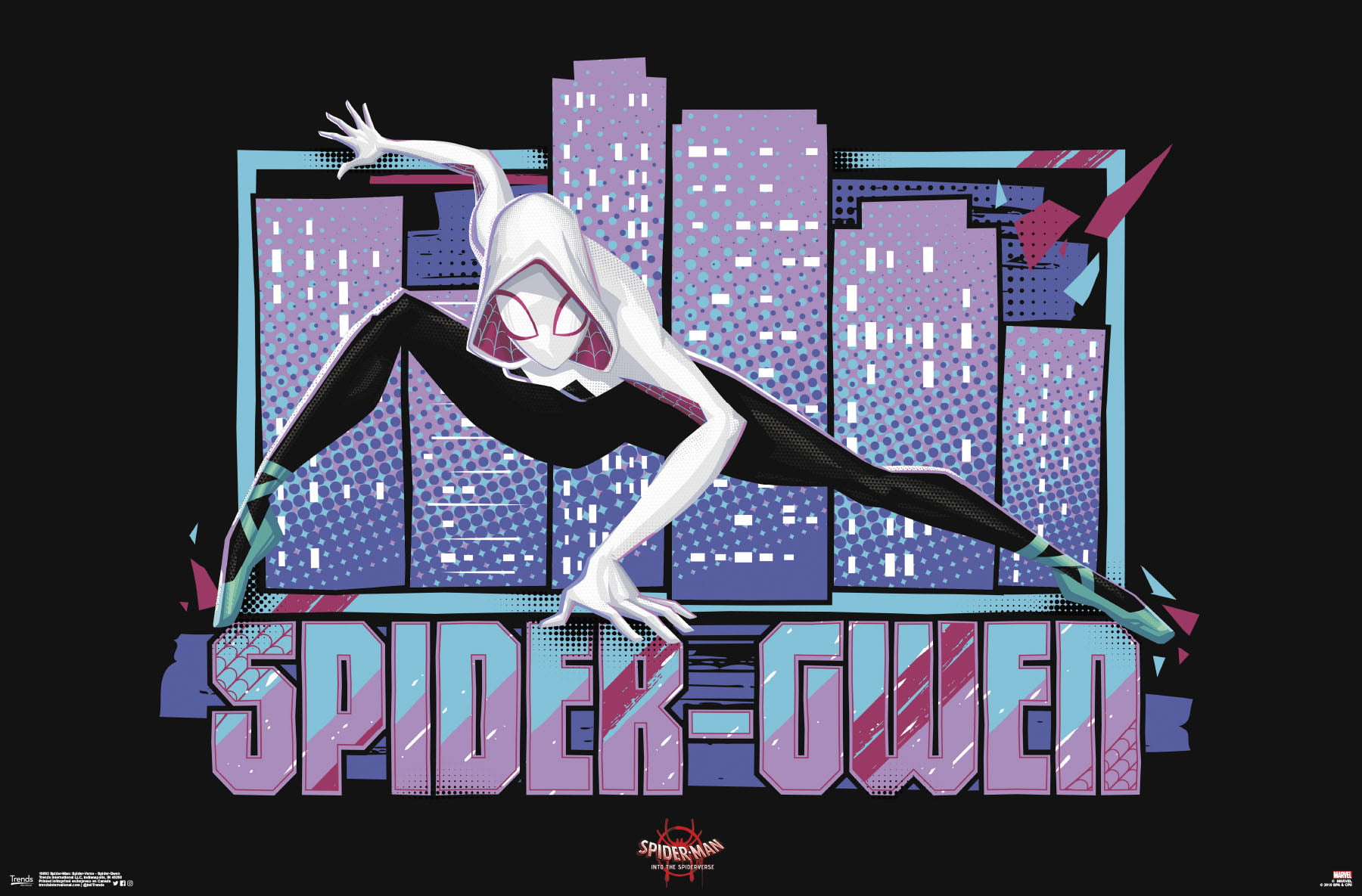 Marvel Spider-Man - Into The Spider-Verse - Spider-Man Noir Wall 